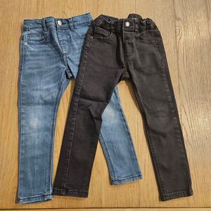 Zara Black And Blue Skinny Jeans Bundle Boy Size 3-4T